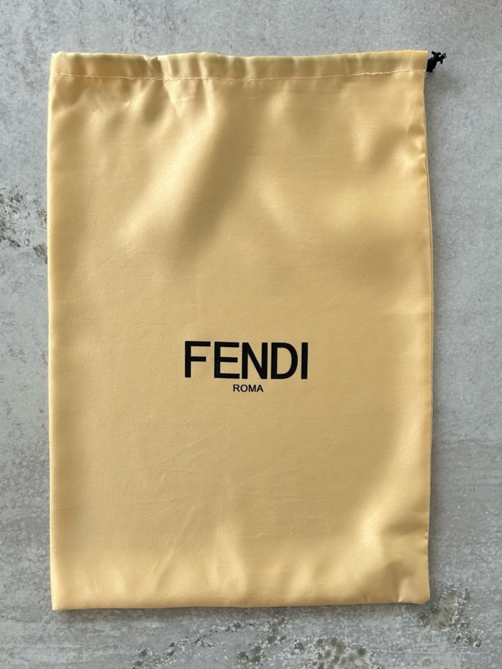 FENDI Roma Gold Sateen Dust Bag - Picture 2 of 4